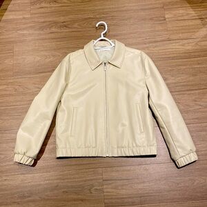 Oak + Fort Faux Leather Jacket